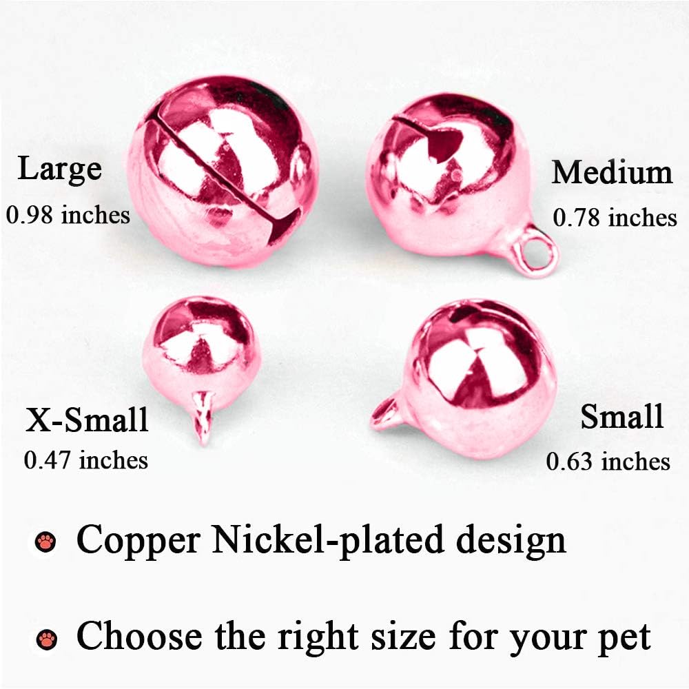 IVIA PET 4 Sets Cat Bell for Dog Collar Charm Training Pet Pendant