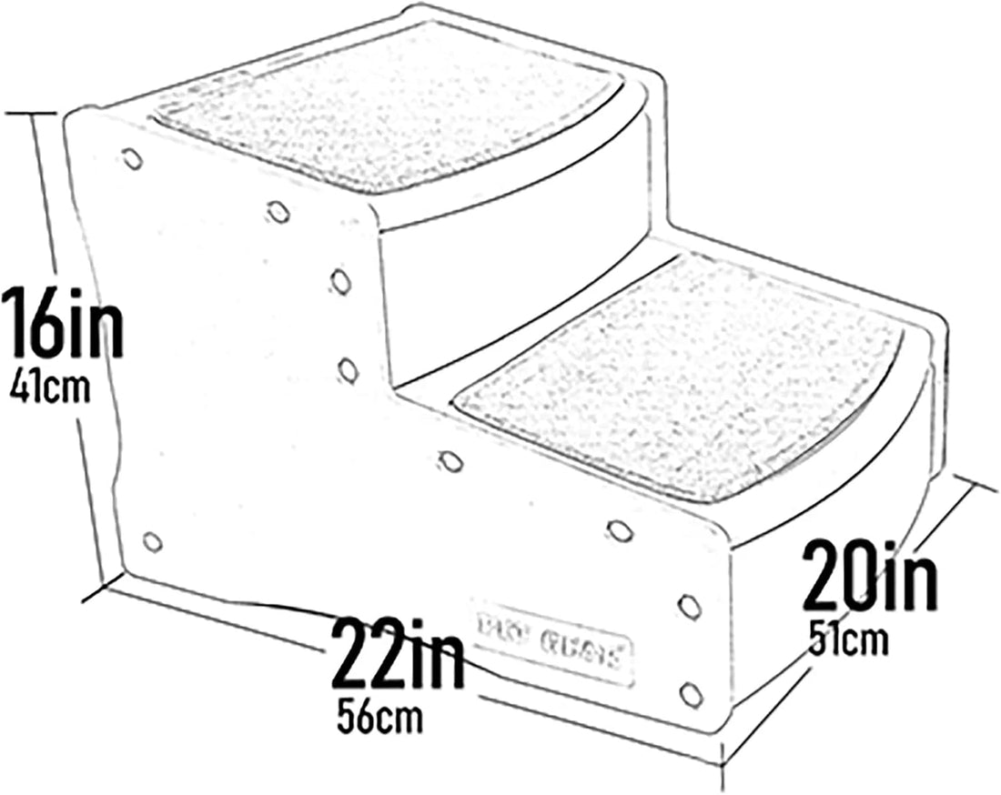 Pet Gear Easy Step II Extra Wide Pet Stairs, Chocolate