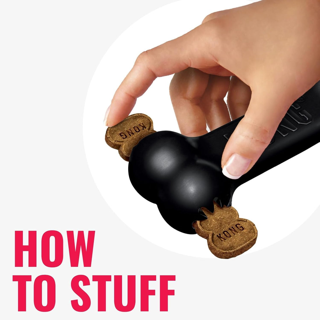 KONG Extreme Goodie Bone, Durable Natural Rubber, Black