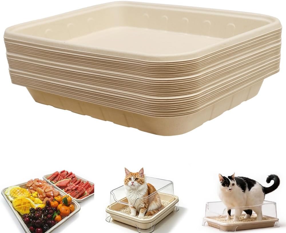 Cool Kids 1+5 Pack Disposable Litter Boxes for Cats – Travel Set