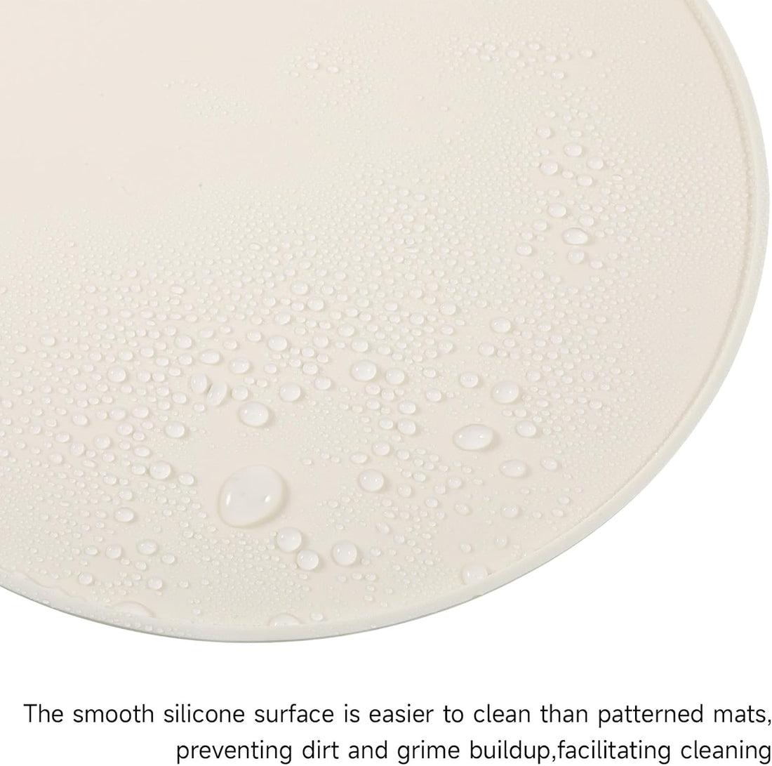 Round Silicone Pet Food Mats for Floor Waterproof
