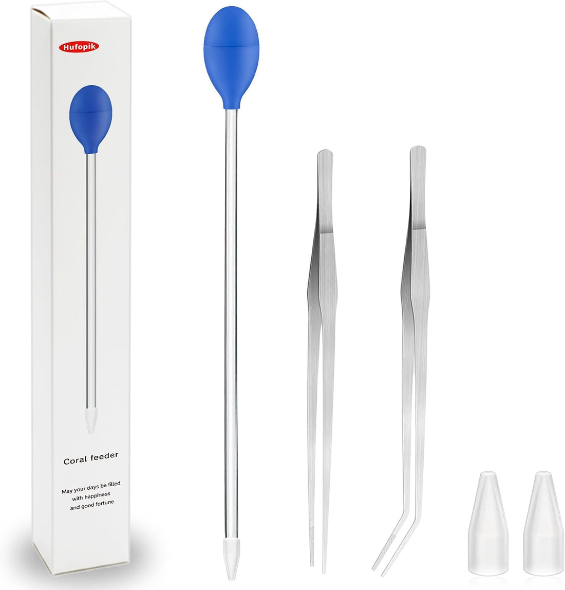 18.5 in Long Pipette for Fish Tank Coral Food Feeder Long Syringe