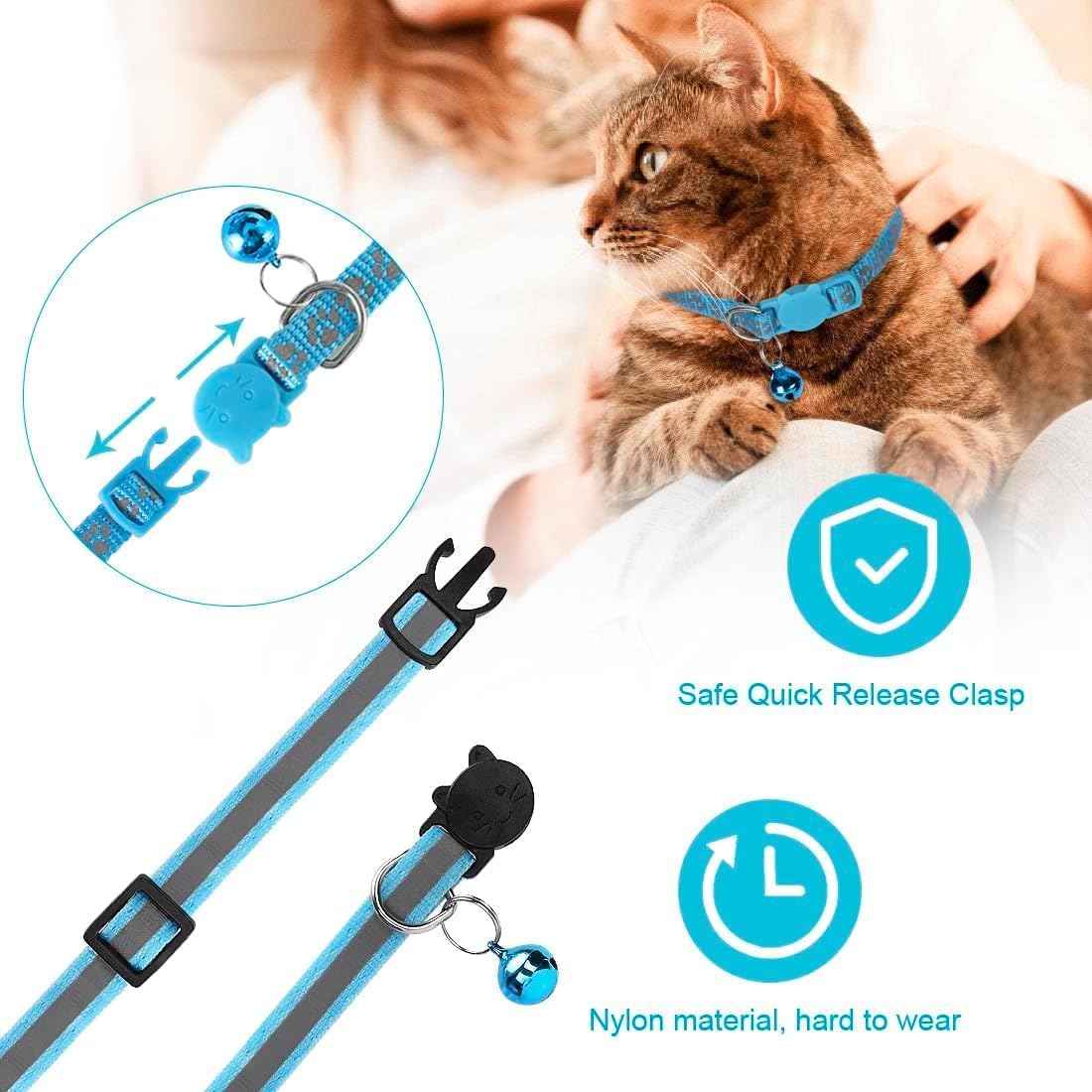 2 Pack Cat Collar with Bells