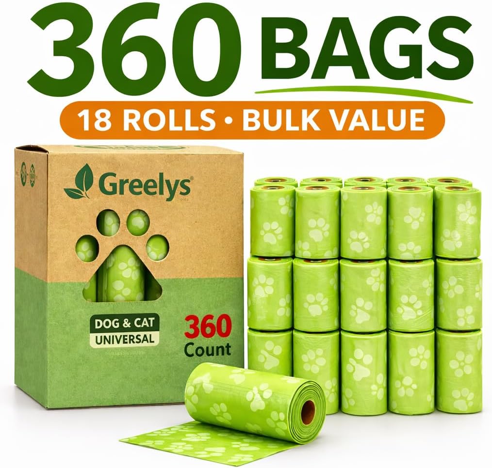 Dog Poop Bags 360 Count – Strong Leak-Proof, Easy Tear
