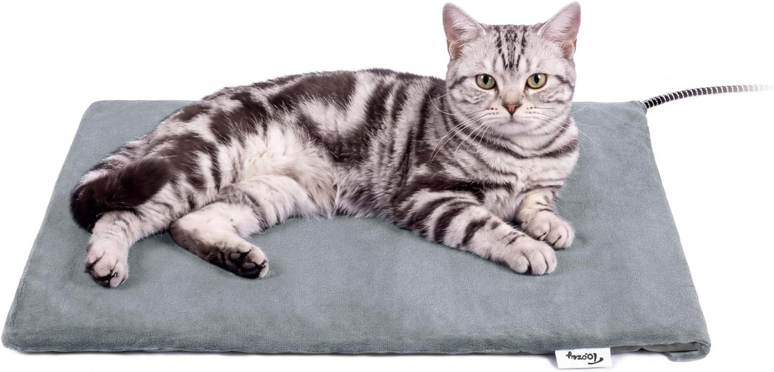 Toozey Outdoor Pet Heating Pad for Cats & Dogs, S 19.7 x 15.7 in, Gray