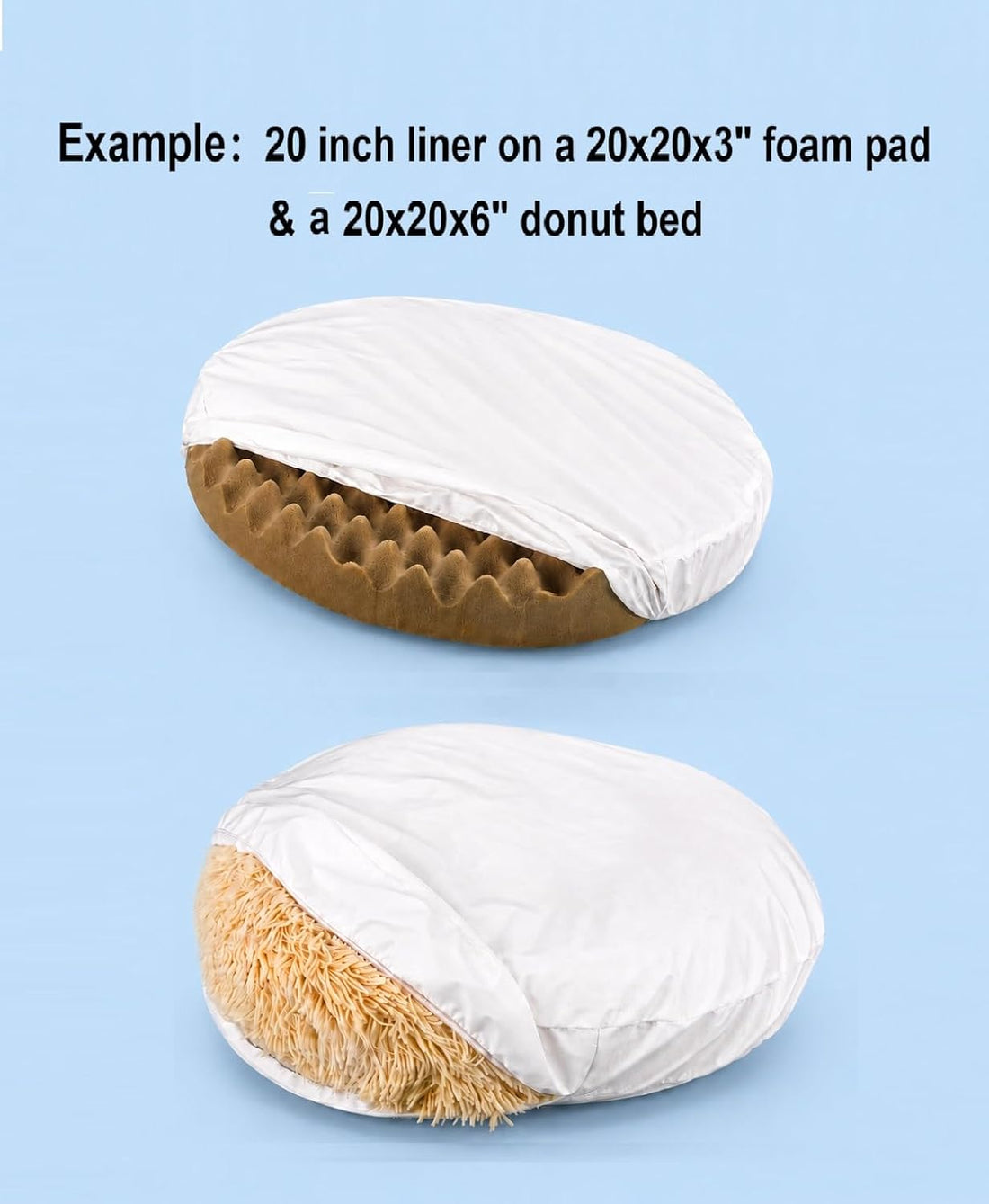 Waterproof Round Dog Bed Liner Only