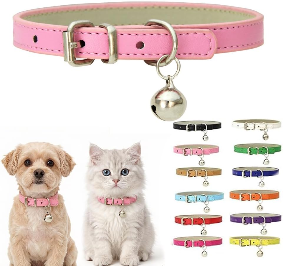 Hot Pink Kitten Collar with Bell