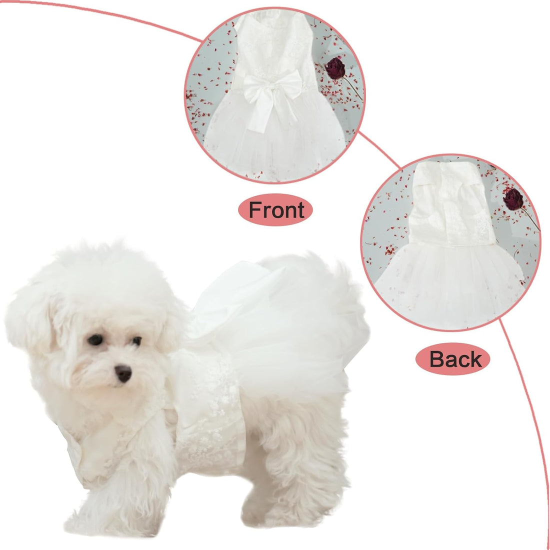 Dog Dress,Pet Wedding Dress Princess Formal Tutu Skirt