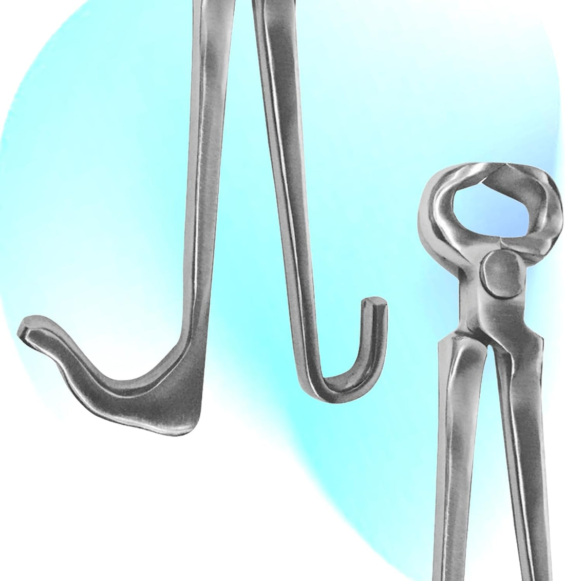 9" Foal Hoof Nippers, Stainless Steel Farrier Tool for Horses