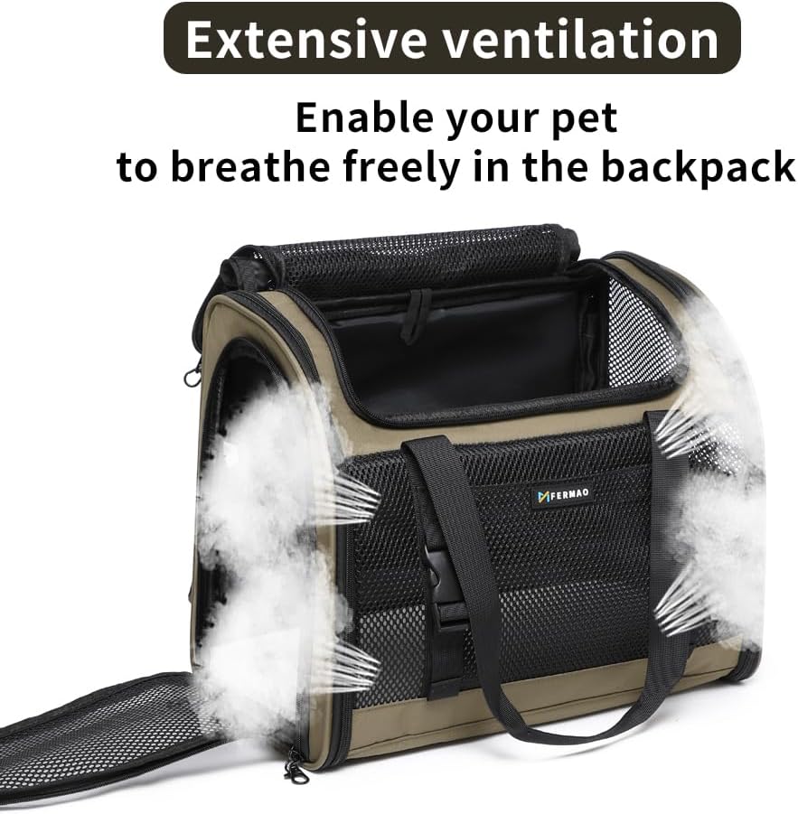 Cat Carrier Backpack for Small Medium Large Cats Airline Approved Pet