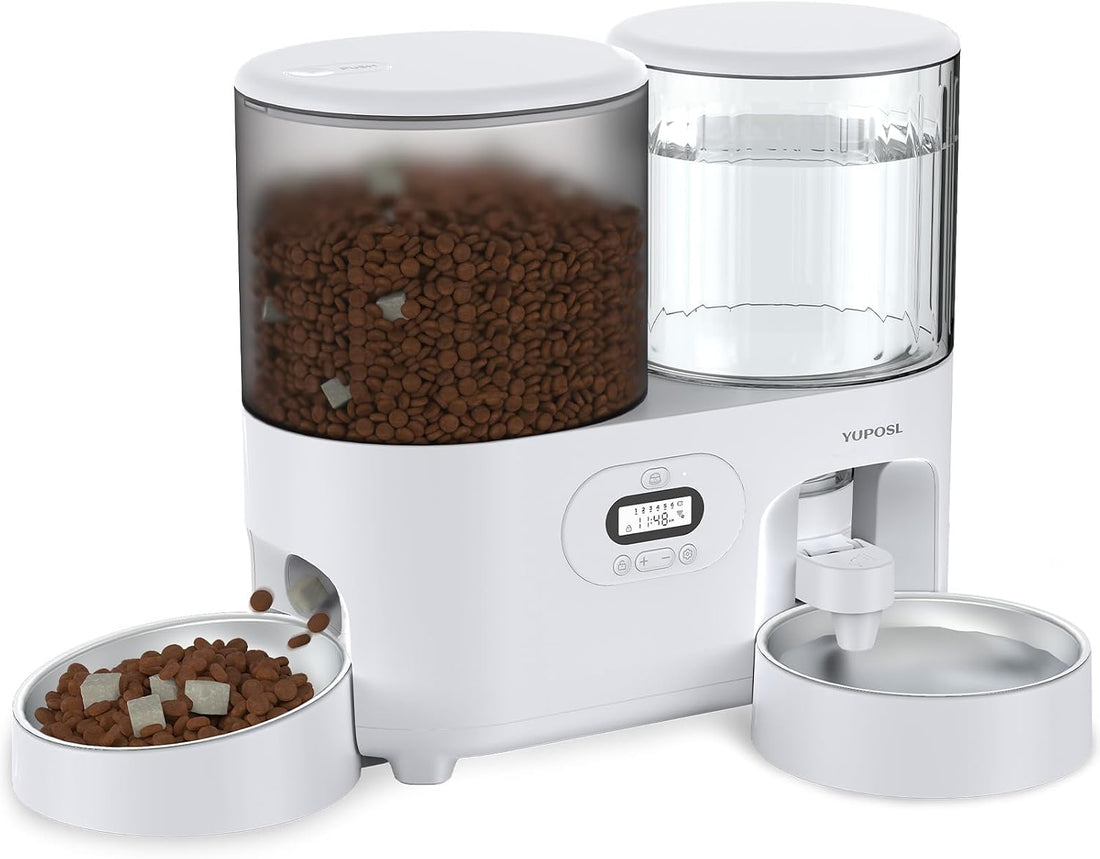 Yuposl Automatic Cat Feeder and Cat Water Dispenser