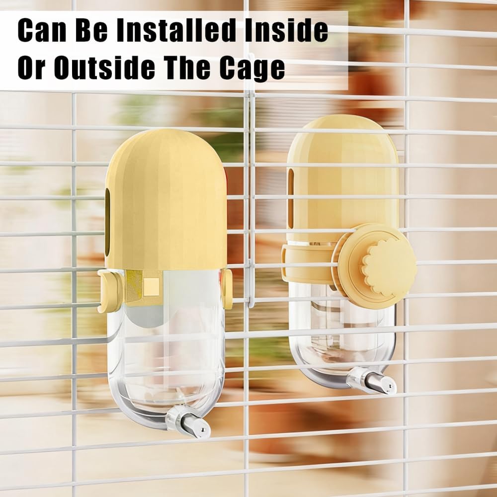Bird Water Dispenser, 240ML Detachable Bird Drinking Bottle Automatic