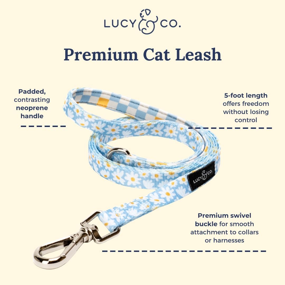 Lucy & Co. Simply Splendid Step-in Cat Harness & Leash Bundle