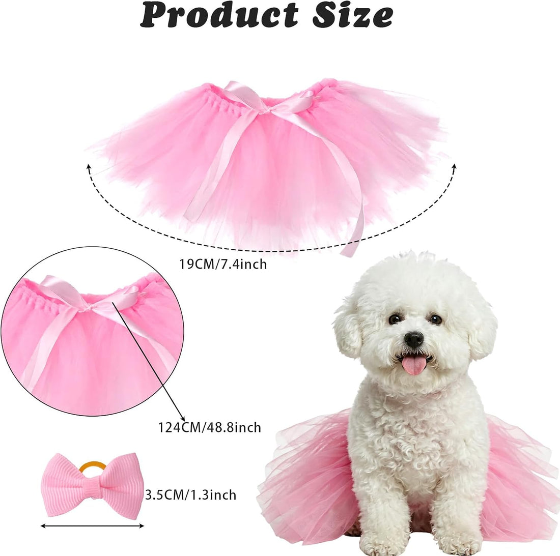 choyaxo Dog Tutu Puppy Dress Dog Skirt