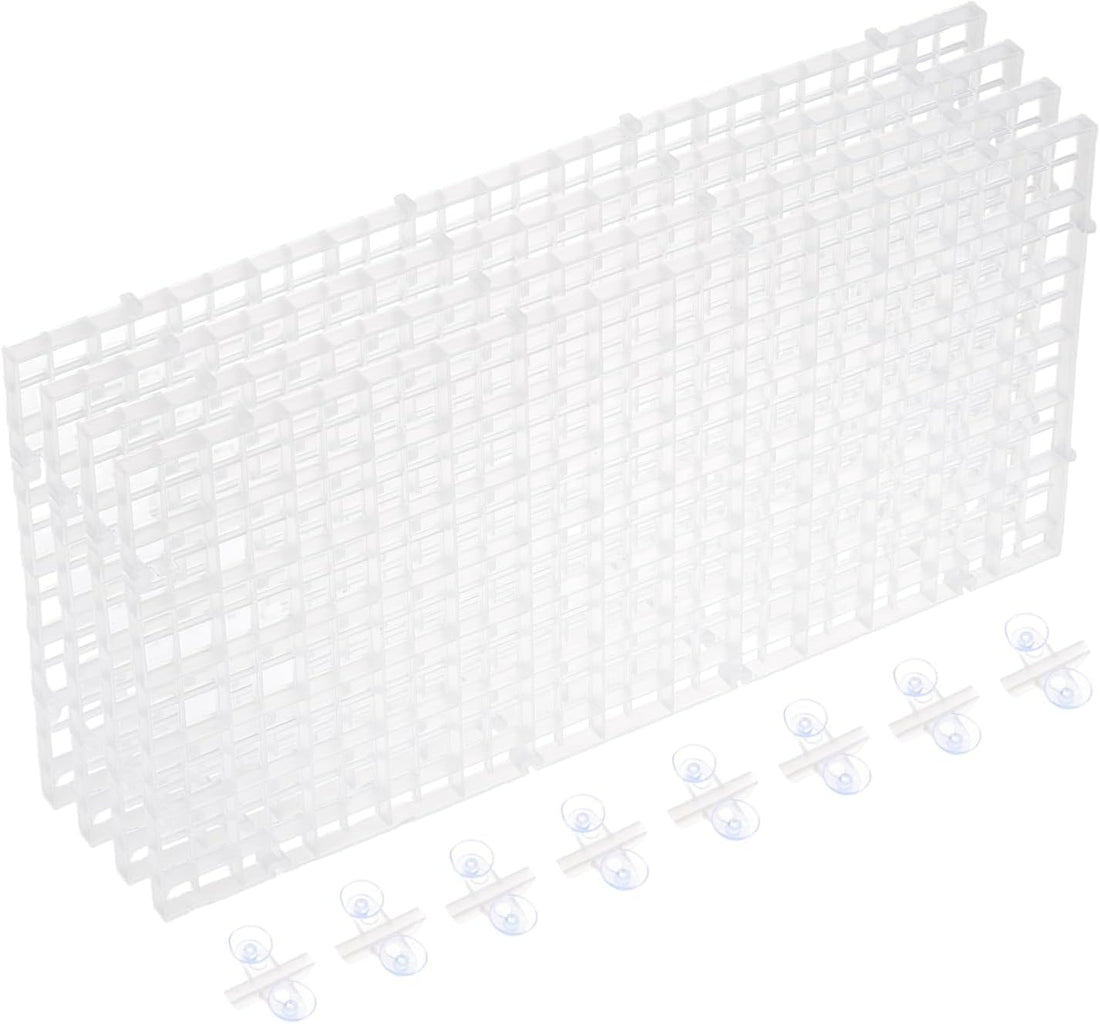 uxcell 4pcs Aquarium Fish Tank Divider 12x6 Crate Light Diffuser