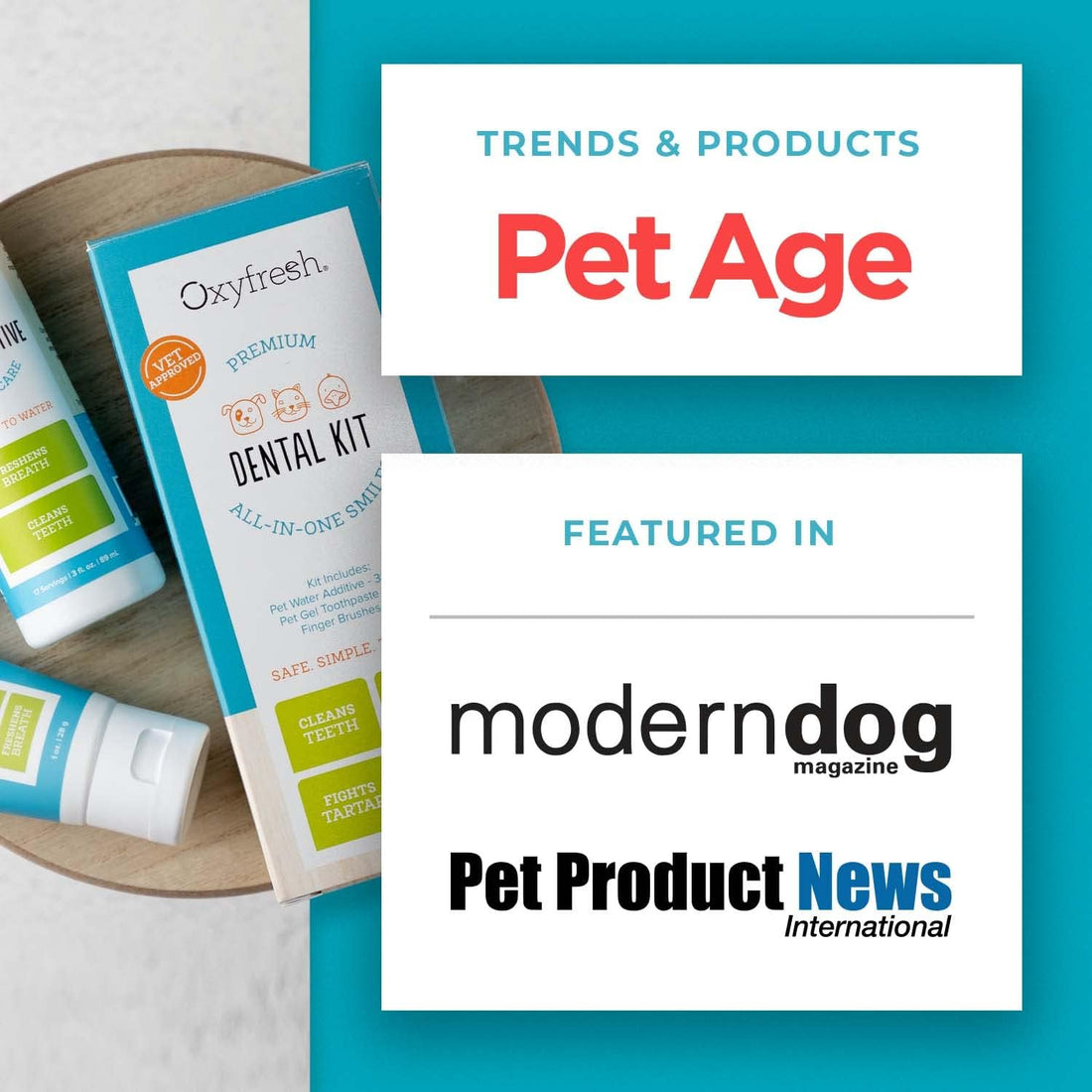 Oxyfresh Premium Pet Dental Kit for Dogs & Cats