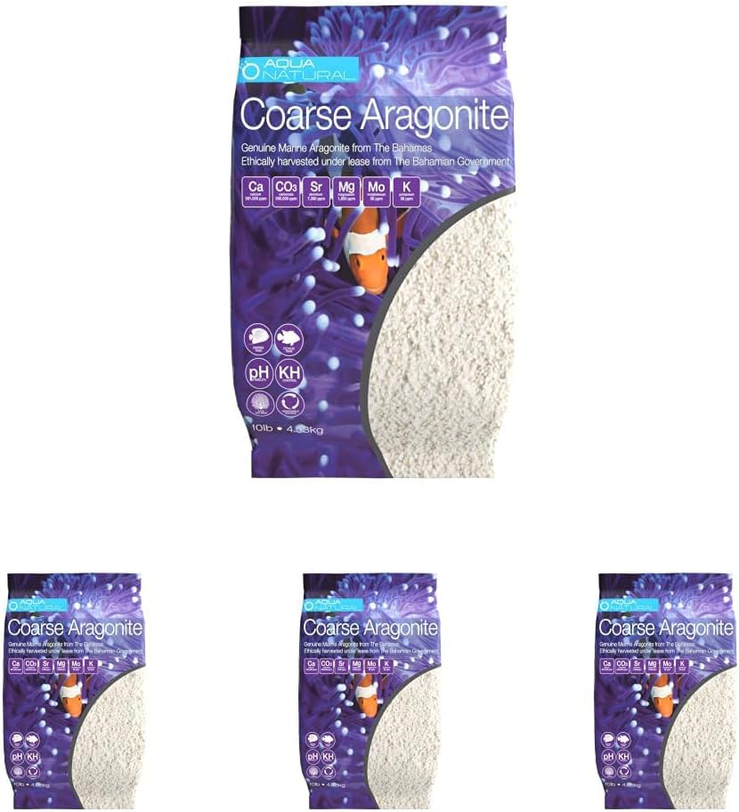 Aqua Natural Aquarium Sand, Coarse Aragonite, 10lb