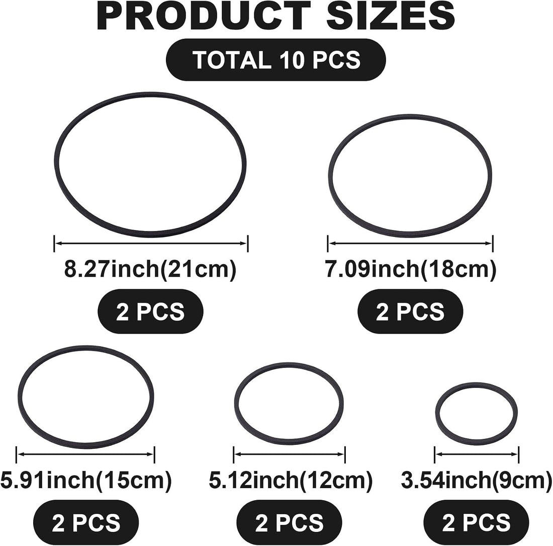 PAGOW 10pcs Fish Feeding Rings Set