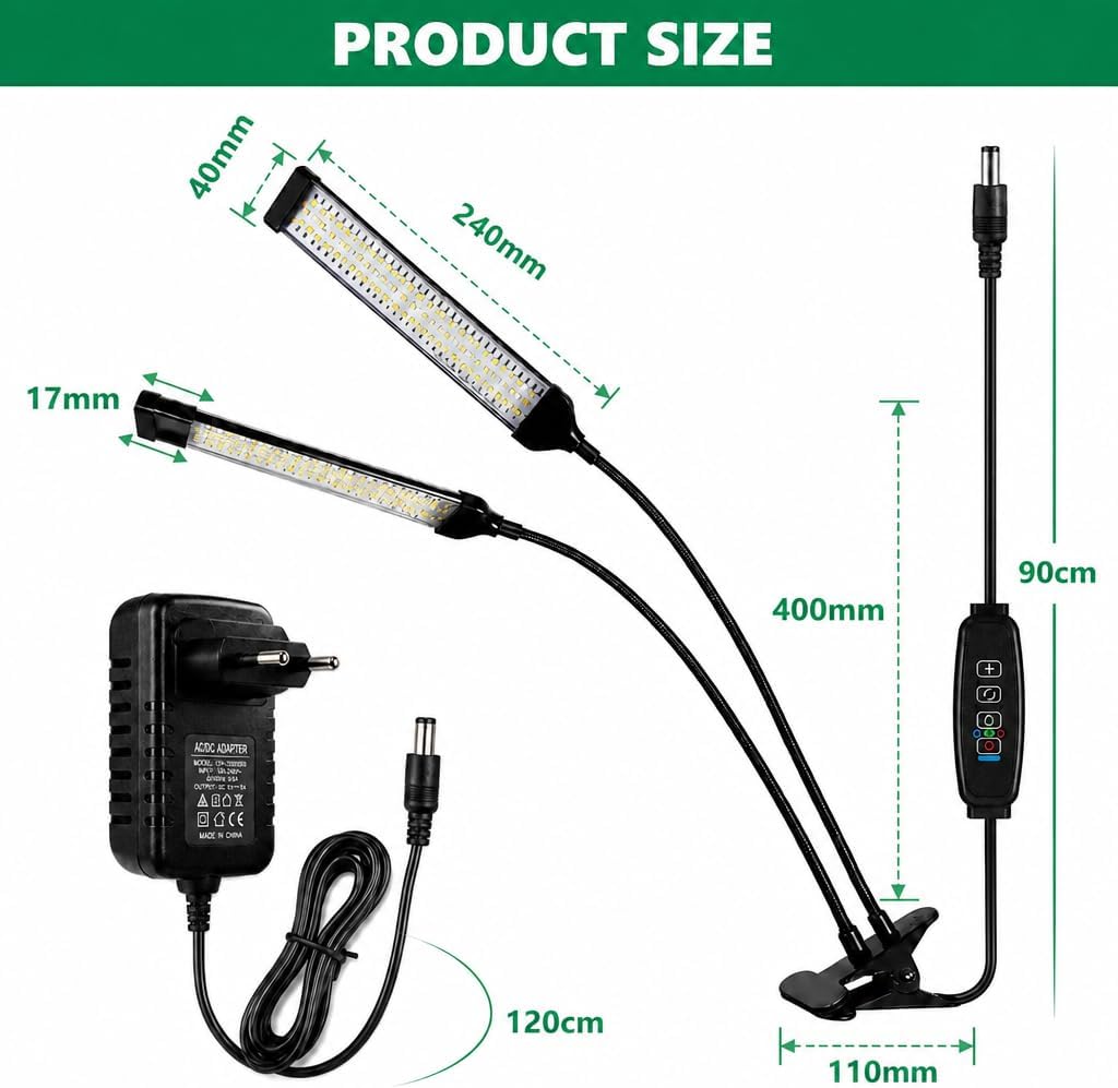Full Spectrum LED Bird Light Smart Timer for D3 & Calcium