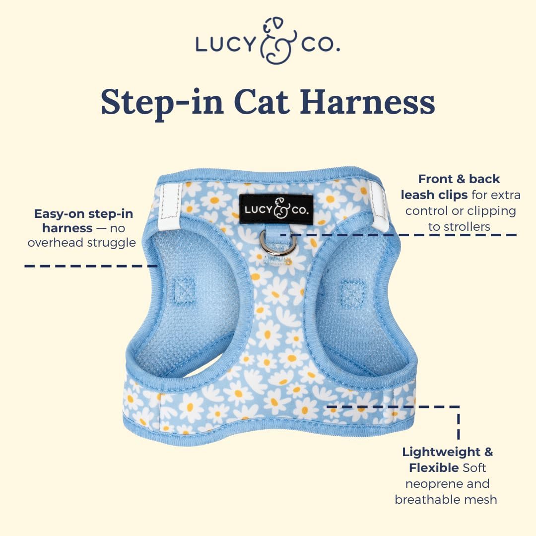 Lucy & Co. Simply Splendid Step-in Cat Harness & Leash Bundle