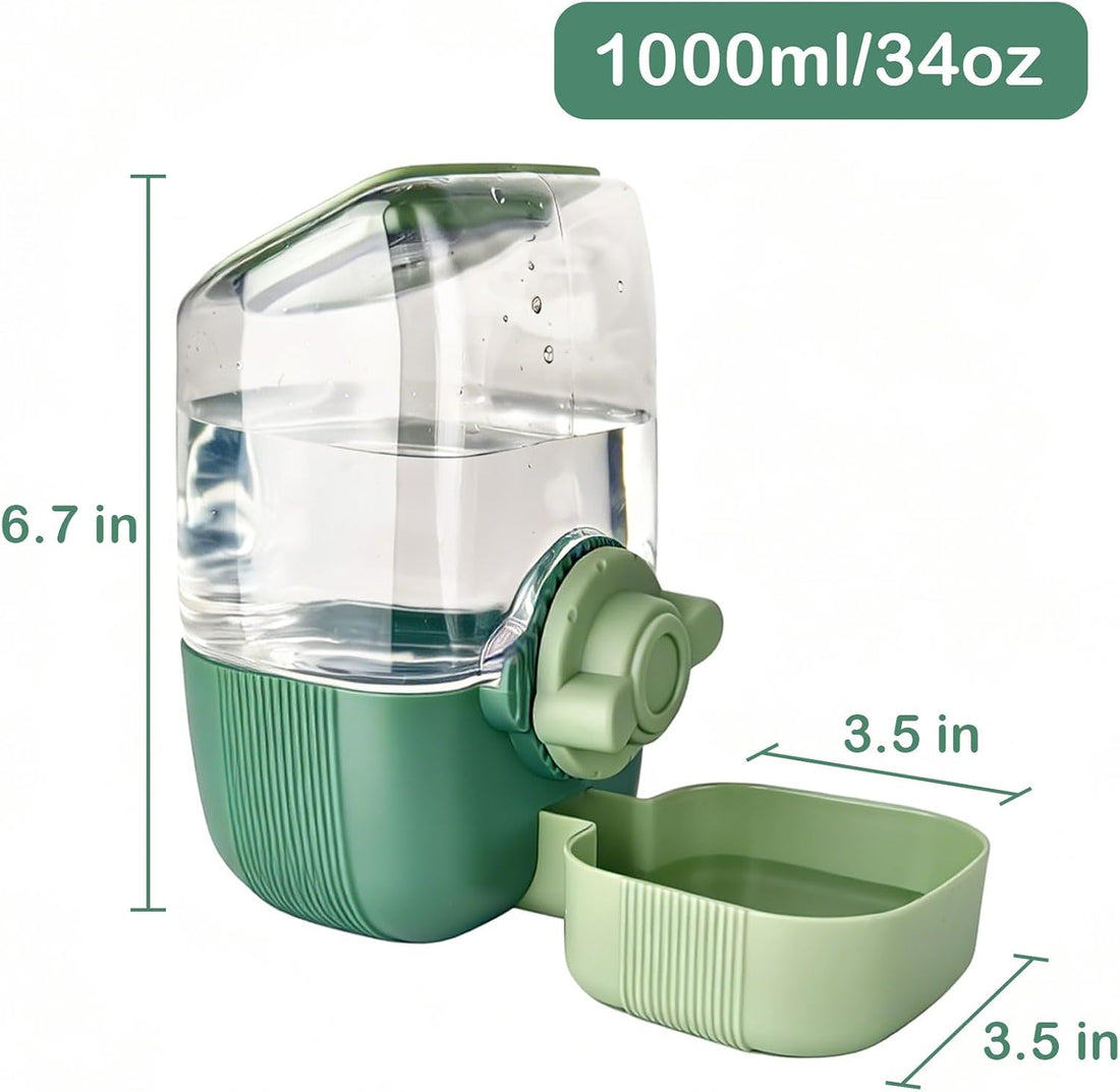 Rabbit Water Bottle, 34oz Pet Hanging Automatic Water Dispenser