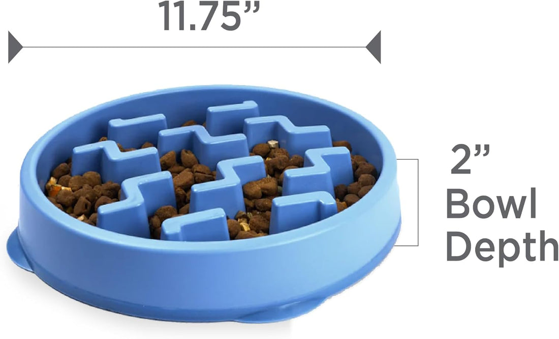 Outward Hound Fun Feeder Slo Bowl – Large 4‑Cup Capacity, Slow Feeding