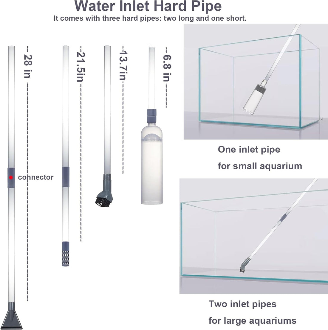 Aquarium Siphon Vacuum Kit with Turkey Baster
