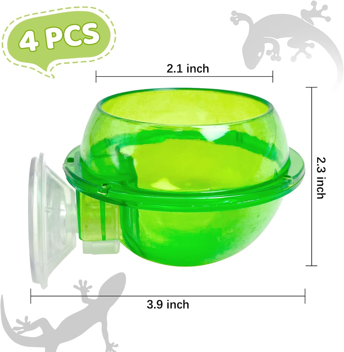 Tfwadmx Chameleon Bowl, Reptile Feeding Feeder,Worm Live Fodder