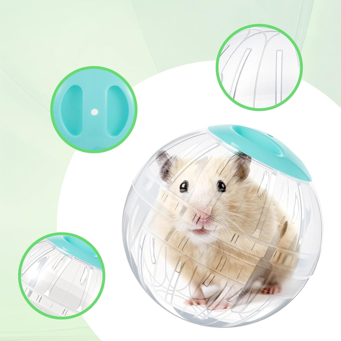 5.7 Inch Hamster Ball, Clear Hamster Exercise Ball Running Wheel