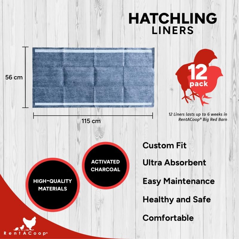 RentACoop Hatchling Liners for Big Red Barn- Pack of 12