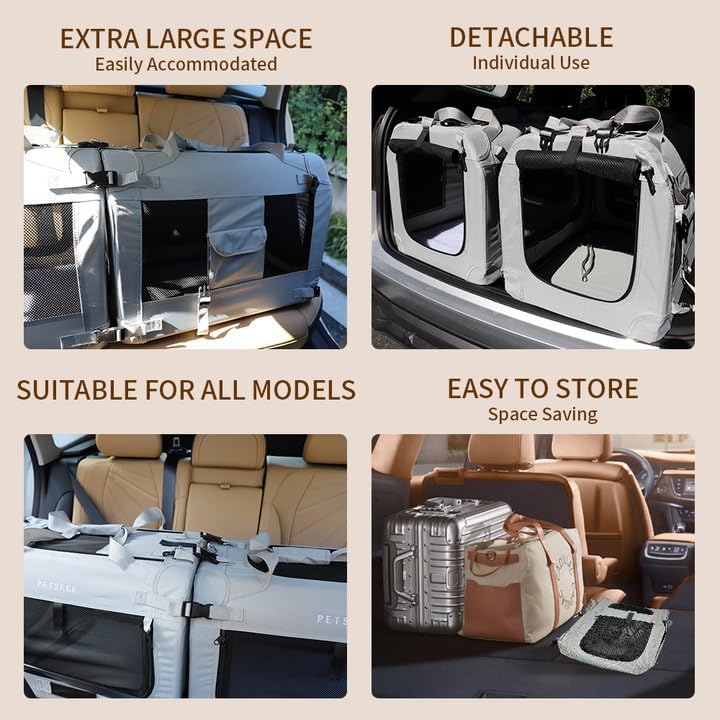 Extra Large Soft-Sided Cat Carrier for Two Cats