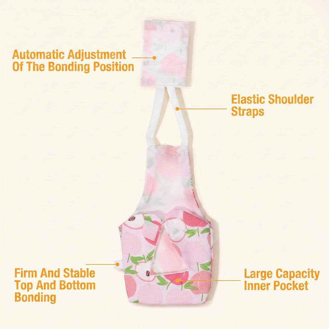 6 PCS Bird Diapers Reusable Parrot Diaper with Waterproof Inner