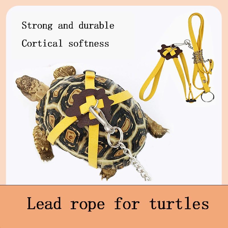 Tortoise Leash,Adjustable Control Rope Turtle Leash and Harness Pet