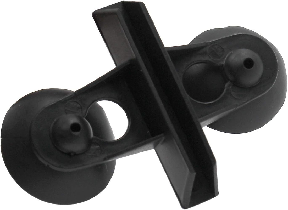 20Pcs Aquarium Divider Suction Cup Holders, Black Plastic