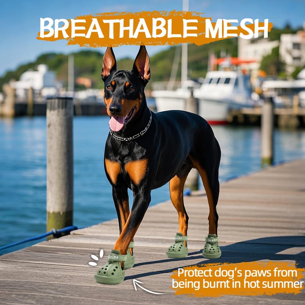 JZXOIVA Dog Shoes for Hot Pavement, Dog Booties for Small Dogs
