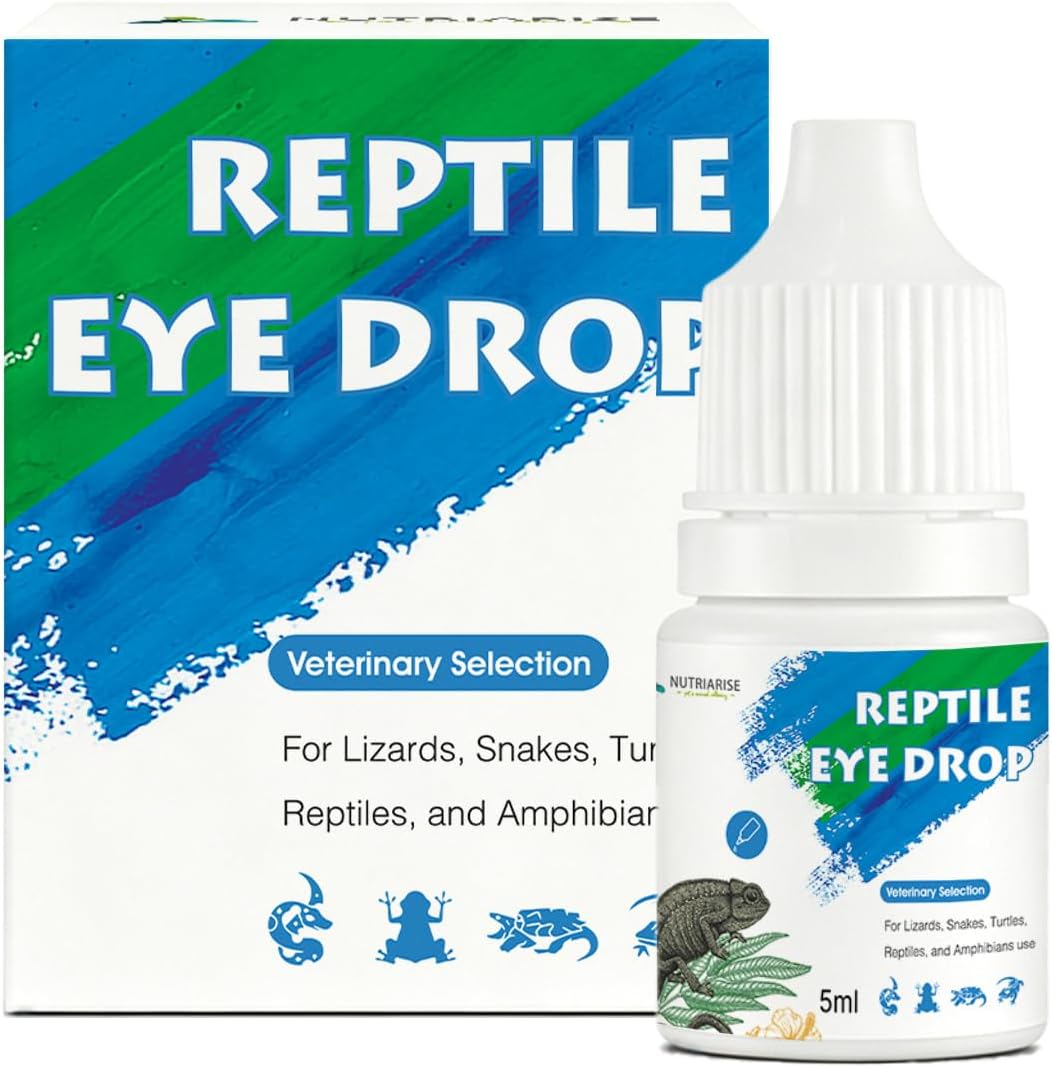 Reptile Eye Drops with Manuka Honey, Heartleaf & Hyaluronic Acid – Gentle Eye Wash & Moisturizing Care for Bearded Dragons, Turtles, Snakes, Geckos & Lizards,5 ml