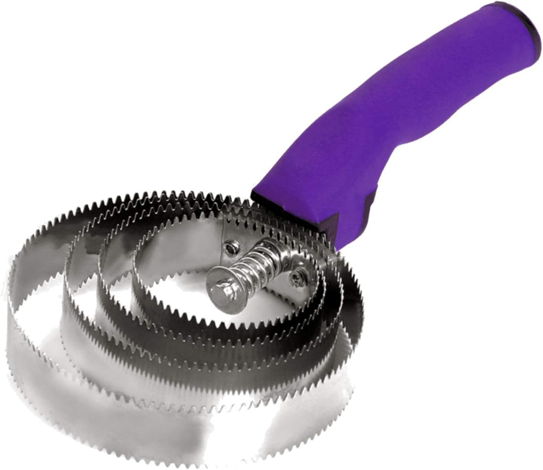 BOTH WINNERS Reversible Stainless Steel Curry Comb with Soft Touch