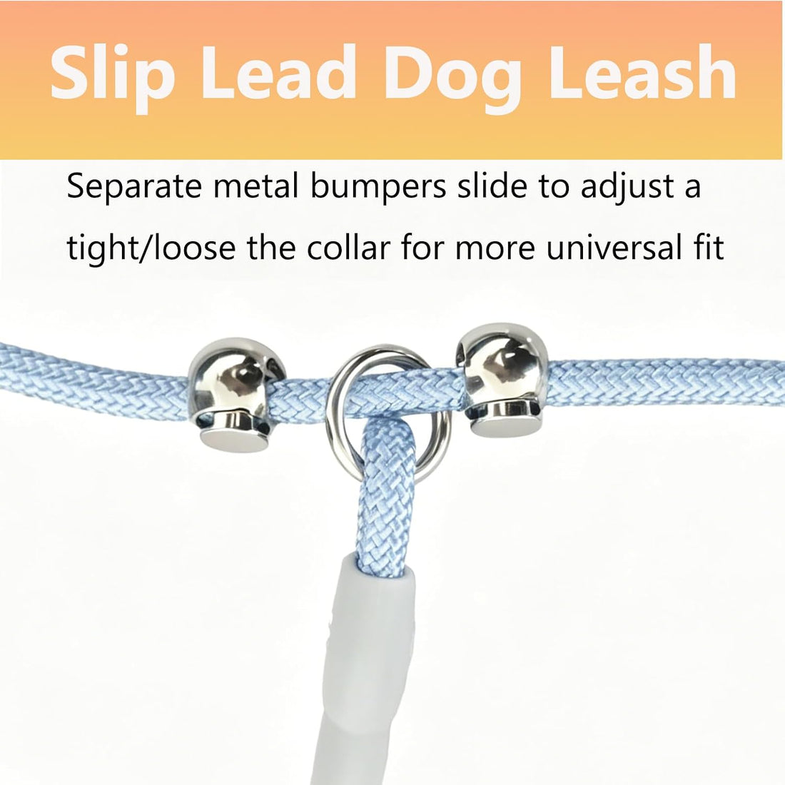 Double Slip Leash for Two Dogs Walking & Training Trangle Free