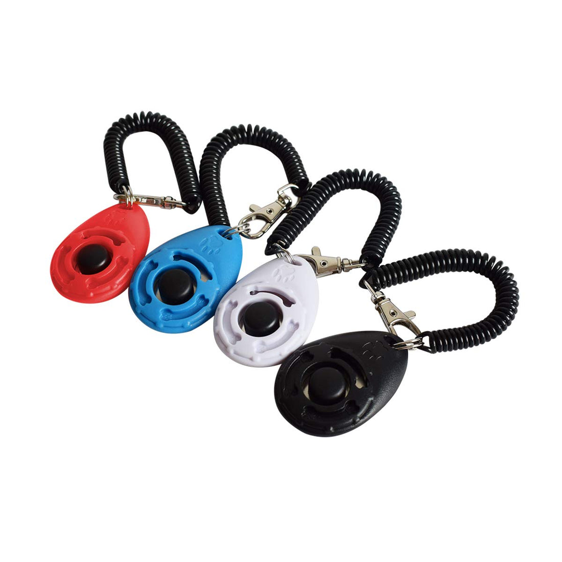 Ruconla- 4 Pack Dog Training Clicker with Wrist Strap