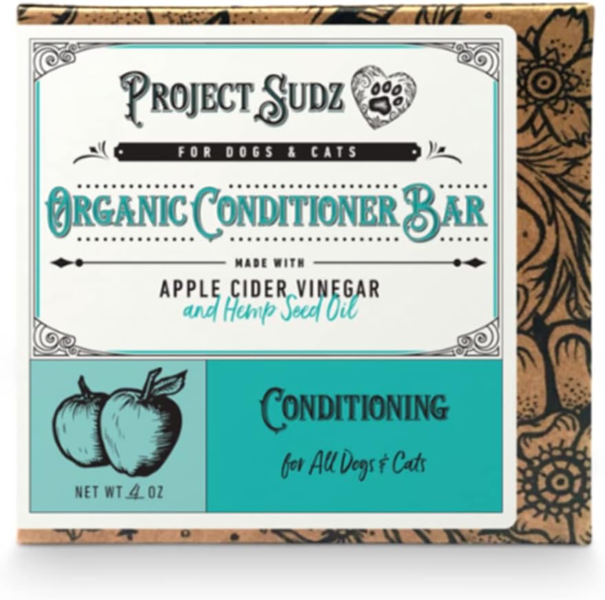 Project Sudz Dog Shampoo and Conditioner Bar with Hemp Seed Oil