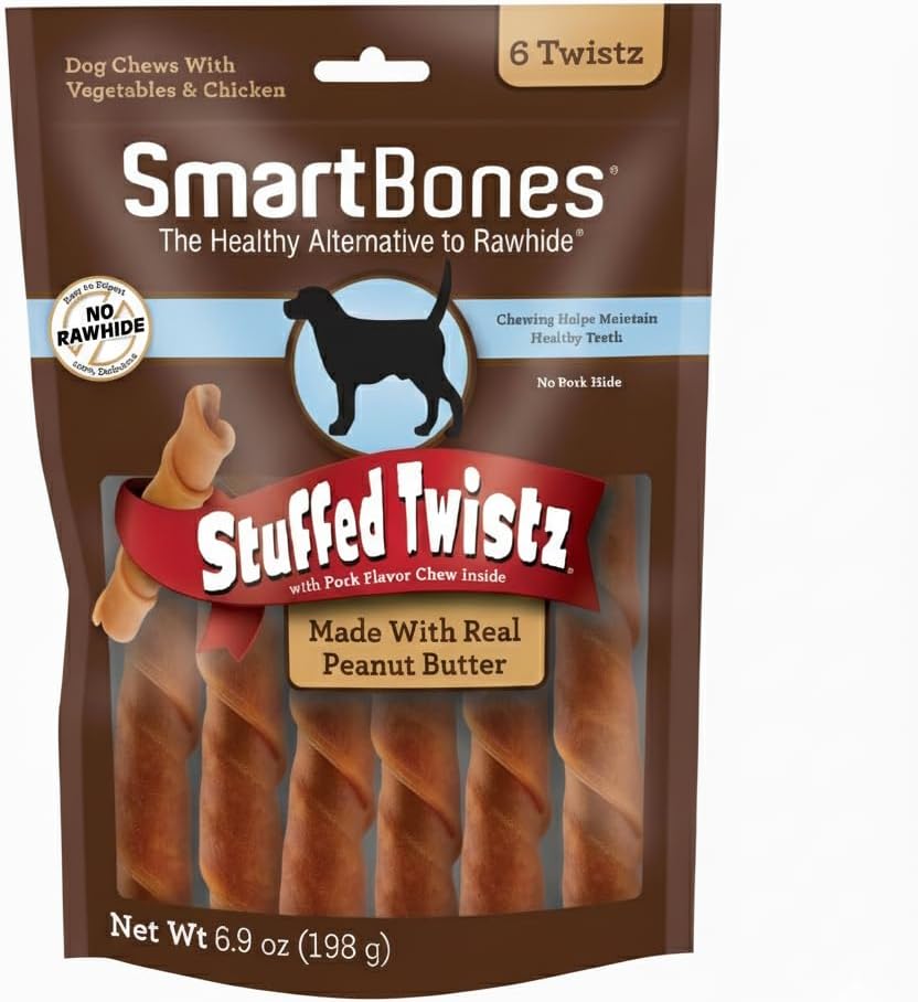 SmartBones Smart Twist Sticks, Rawhide Free Dog Chew Sticks