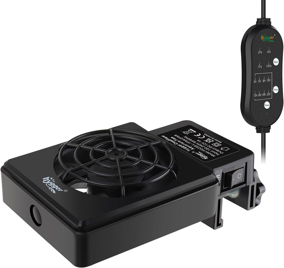hygger Aquarium Cooling Fan Quiet 3-Head Fish Tank Chiller