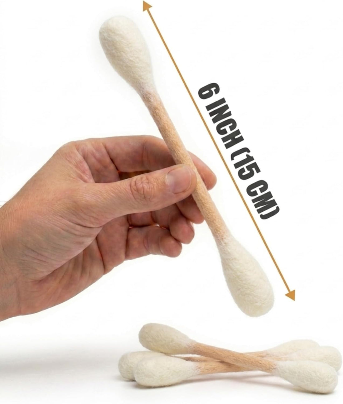 Glaciart One Swabs Cat Toys with Catnip - 6 Pk | Durable for Chew