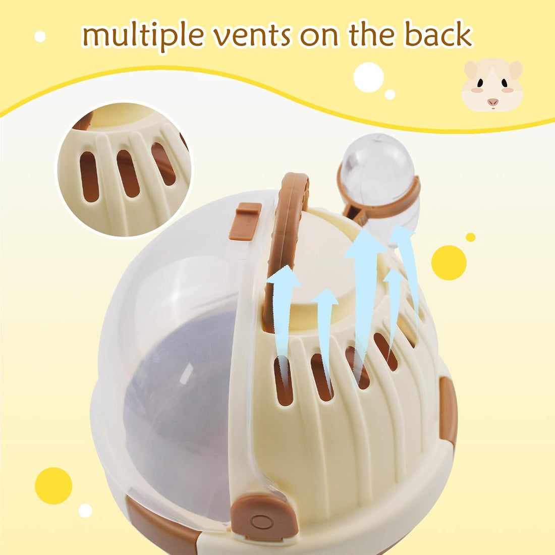 Hamster Carrier Cage Portable Cages Small Animals Carry Travel Case