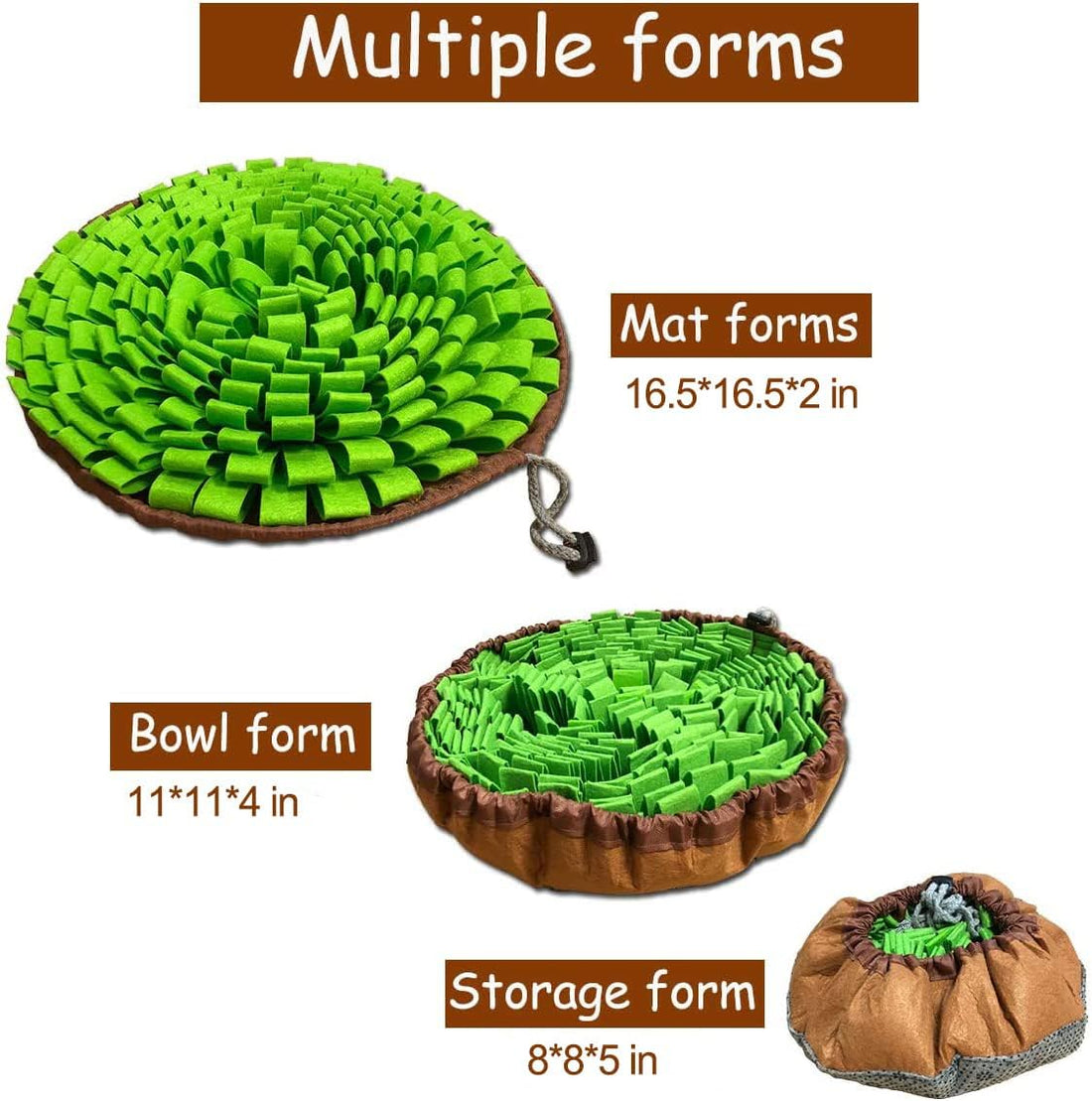 Pet Snuffle Mat for Dogs,Interactive Feed Puzzle