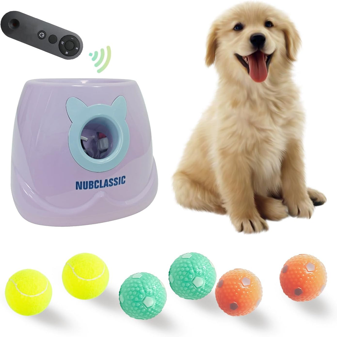 BESTHLS Automatic Dog Ball Launcher Tennis Ball Thrower Machine