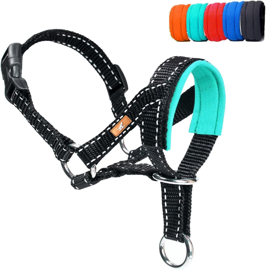 Dog Head Collar, Head Collar with Reflective Strap to Stop Pulling