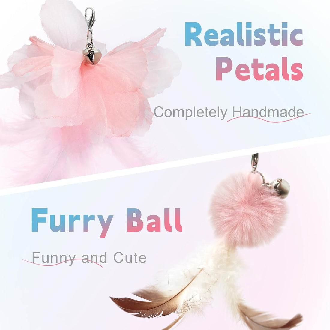 SONGWAY Cat Wand Toys for Indoor Cats