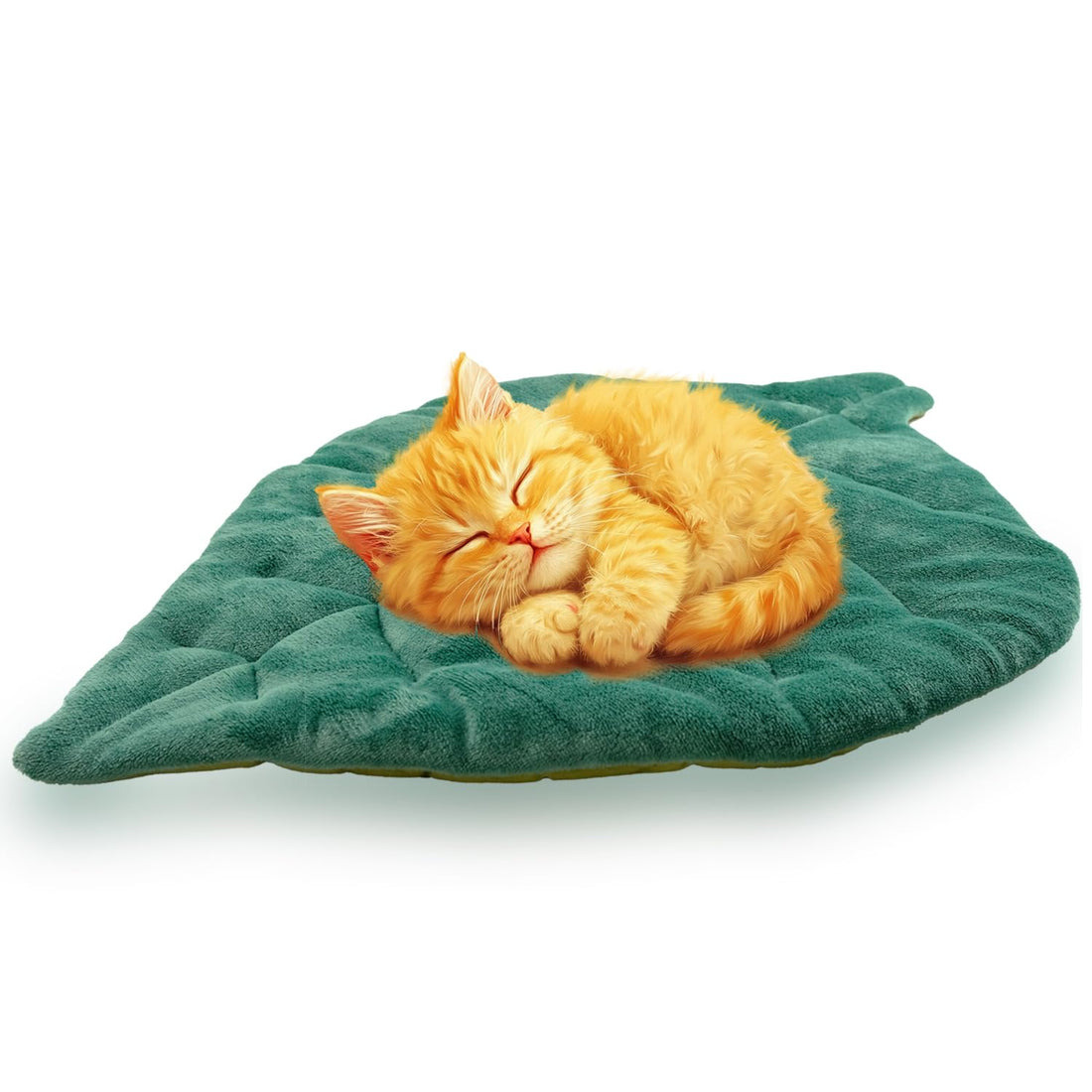 Romaneco Leaf Shaped Self-Warming Cat Bed Mat