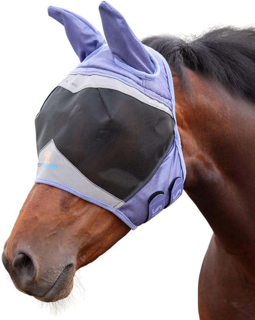 Shires FlyGuard Pro Fine Mesh Fly Mask with UV Protection